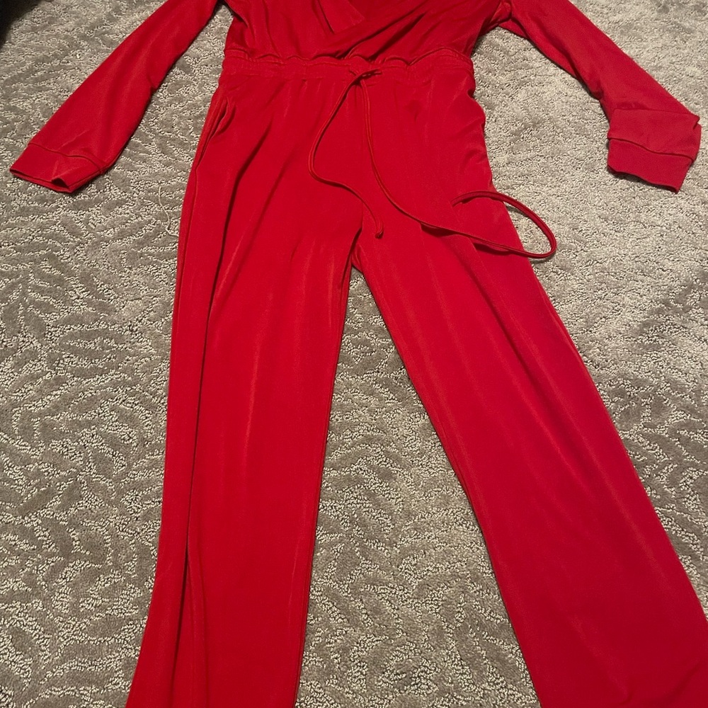 Elegant Red Jumpsuit